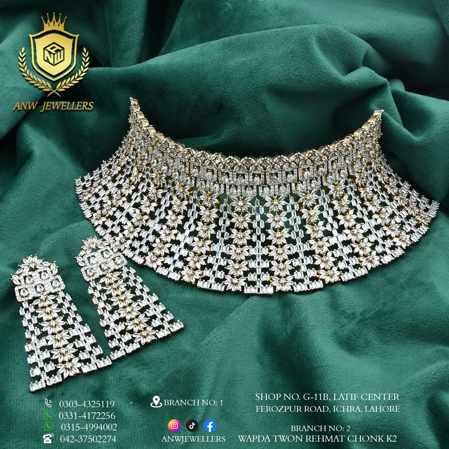 Gold Bridal Jewelry Set