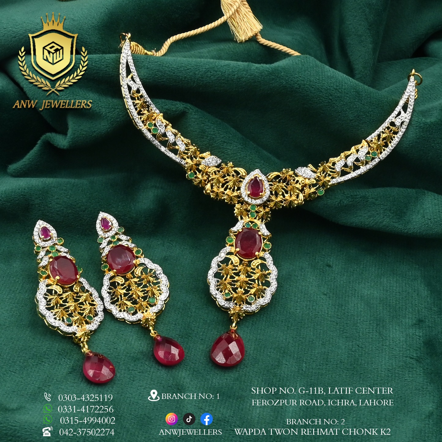 Gold Jewelry Set